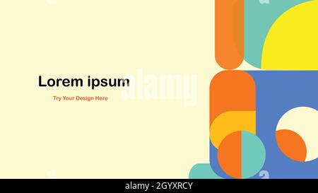 Colorful Template for Presentation, Template cover design, Cover poster Stock Vector