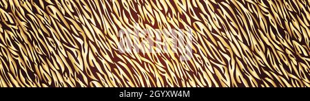 Vector Tiger luxurious gold black stripe background. Stock Vector