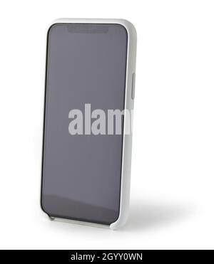 smartphone isolated on white background Stock Photo