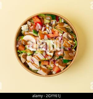 Healthy and delicious homemade food best for all ages mixed with meat and vegetable that always comes fresh from the market and fresh meat with sauce Stock Photo