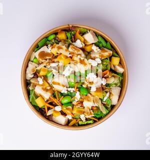 Healthy and delicious homemade food best for all ages mixed with meat and vegetable that always comes fresh from the market and fresh meat with sauce Stock Photo
