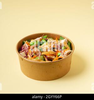 Healthy and delicious homemade food best for all ages mixed with meat and vegetable that always comes fresh from the market and fresh meat with sauce Stock Photo