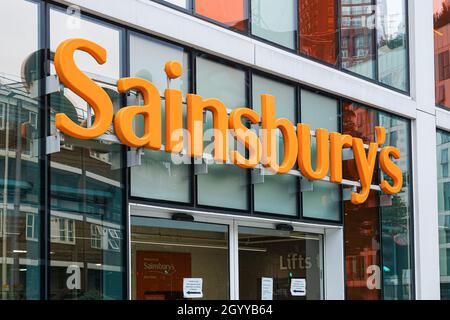 Sainsburys store in Vauxhall, London England United Kingdom UK Stock Photo