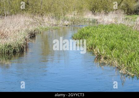 The Chess valley with the River Chess in Hertfordshire, England United Kingdom UK Stock Photo