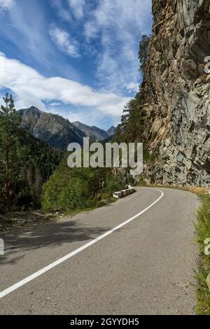 The dangerous rocky ravine in the high mountain Stock Photo - Alamy