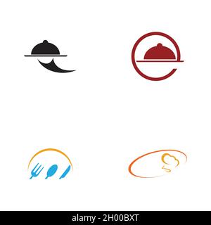 restaurant logo set vector illustration design template Stock Vector