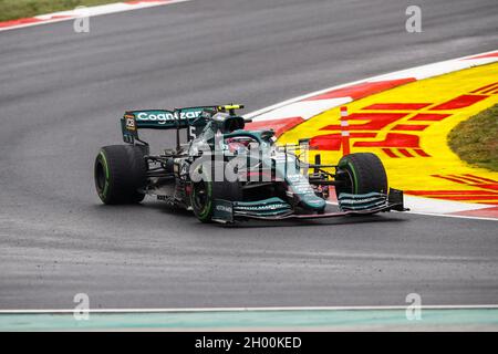 05 VETTEL Sebastian (ger), Aston Martin F1 AMR21, action during the Formula 1 Rolex Turkish Grand Prix 2021, 16th round of the 2021 FIA Formula One World Championship from October 8 to 10, 2021 on the Istanbul Park, in Tuzla, Turkey - Photo Xavi Bonilla / DPPI Stock Photo