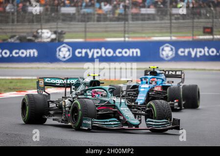 05 VETTEL Sebastian (ger), Aston Martin F1 AMR21, action during the Formula 1 Rolex Turkish Grand Prix 2021, 16th round of the 2021 FIA Formula One World Championship from October 8 to 10, 2021 on the Istanbul Park, in Tuzla, Turkey - Photo François Flamand / DPPI Stock Photo