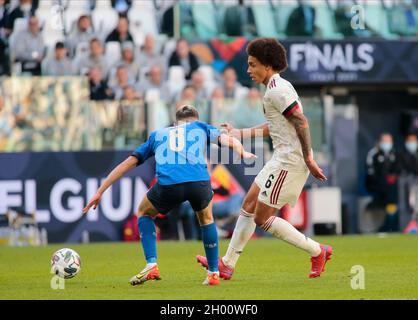 Turin, Italy. 10th Oct, 2021. Axel Witsel (Belgium) during the UEFA Nations League, Third-place play-off football match between Italy and Belgium on October 10, 2021 at Allianz Stadium in Turin, Italy Credit: Independent Photo Agency/Alamy Live News Stock Photo
