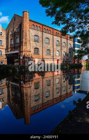 Nottingham Canal, Castle Wharf, Nottingham Stock Photo