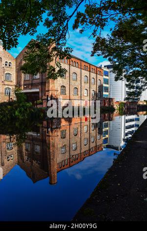 Nottingham Canal, Castle Wharf, Nottingham Stock Photo