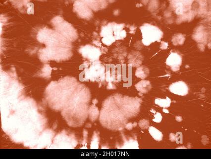 Red Dyeing Pattern. Swirl Light Paint. Artistic Stock Photo