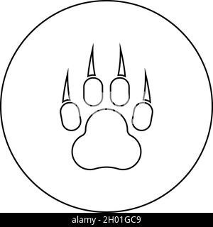 wildcat paw print stencil