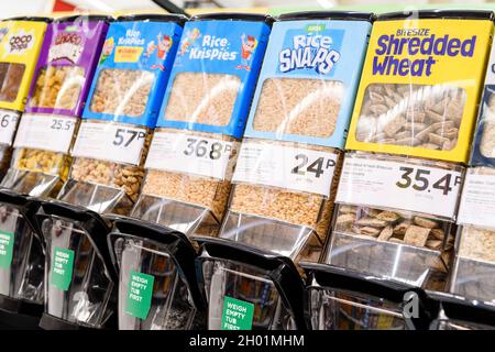 Asda launches first refill store in Scotland     Asda has introduced its first refill store in Scotland, featuring an extensive Stock Photo