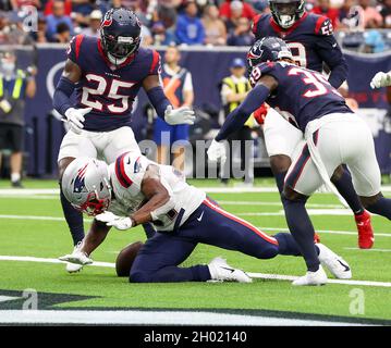 Houston, Texas, USA.October 10, 2021: Houston Texans wide receiver Chris  Moore (15) carries the ball during an NFL game between Houston and New  England on October 10, 2021 in Houston, Texas. The