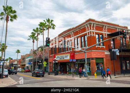 The Ritz Ybor theater at 1503 E 7th Avenue at N 15th Street in Ybor City Historic District in Tampa, Florida FL, USA. Stock Photo