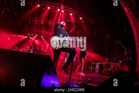 Bournemouth, UK. 10th Oct, 2021. Manic Street Preachers at O2 Academy, Bournemouth, UK. 10 October 2021.Credit: Charlie Raven/Alamy Live News Credit: Charlie Raven/Alamy Live News Stock Photo