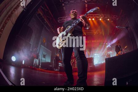 Bournemouth, UK. 10th Oct, 2021. Manic Street Preachers at O2 Academy, Bournemouth, UK. 10 October 2021.Credit: Charlie Raven/Alamy Live News Credit: Charlie Raven/Alamy Live News Stock Photo