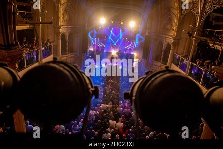 Bournemouth, UK. 10th Oct, 2021. Manic Street Preachers at O2 Academy, Bournemouth, UK. 10 October 2021.Credit: Charlie Raven/Alamy Live News Credit: Charlie Raven/Alamy Live News Stock Photo