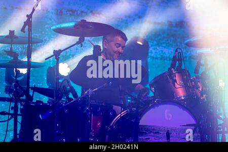 Bournemouth, UK. 10th Oct, 2021. Manic Street Preachers at O2 Academy, Bournemouth, UK. 10 October 2021.Credit: Charlie Raven/Alamy Live News Credit: Charlie Raven/Alamy Live News Stock Photo