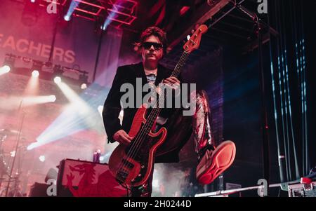 Bournemouth, UK. 10th Oct, 2021. Manic Street Preachers at O2 Academy, Bournemouth, UK. 10 October 2021.Credit: Charlie Raven/Alamy Live News Credit: Charlie Raven/Alamy Live News Stock Photo