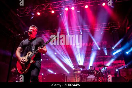 Bournemouth, UK. 10th Oct, 2021. Manic Street Preachers at O2 Academy, Bournemouth, UK. 10 October 2021.Credit: Charlie Raven/Alamy Live News Credit: Charlie Raven/Alamy Live News Stock Photo