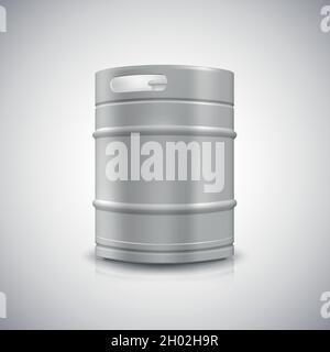 Metal beer keg Stock Vector
