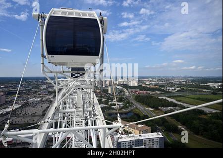 THE WHEEL AT ICON PARK...GIANT FERRIS WHEEL  IN ORLANDO, FLORIDA Stock Photo