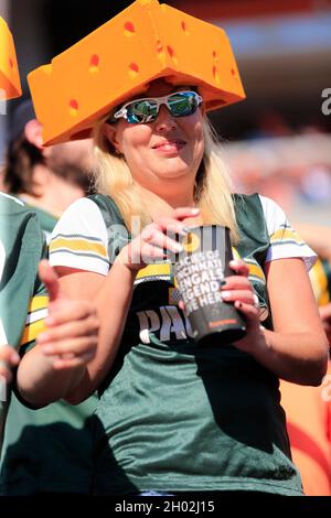 USS GREEN BAY (LPD-20) – Navy Ensign Timothy Mahoney, the main propulsion  division officer for the USS Green Bay, sports a cheese head, championship  belt and Green Bay Packers jersey as the