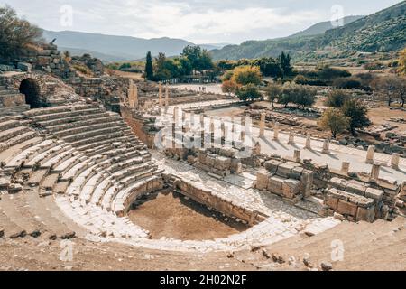 Odeion of Ephesus in Ephesus Ancient City, Turkey Stock Photo