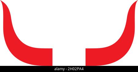 Bull horn logo vector template Stock Vector