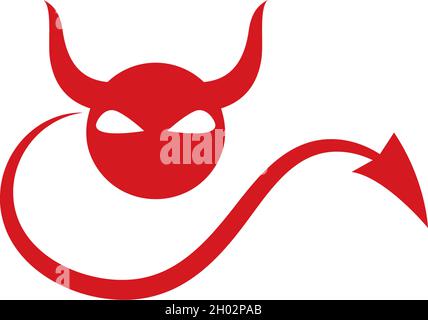 Devil logo vector template Stock Vector