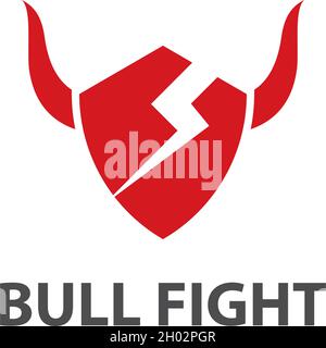 Red Bull Taurus Logo Template vector Stock Vector