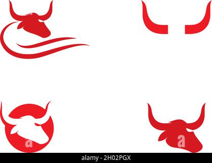 Red Bull Taurus Logo Template vector Stock Vector