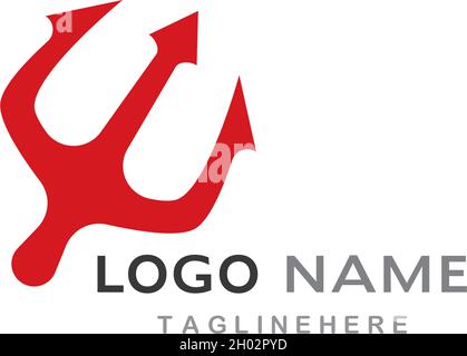 Trident Logo Template vector Stock Vector