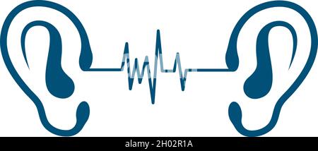 Hearing Logo Template vector Stock Vector