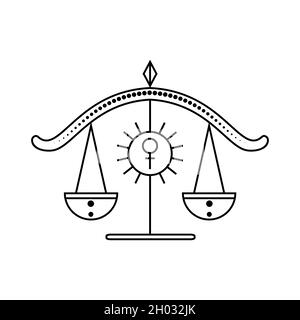 Libra zodiac sign Stock Vector