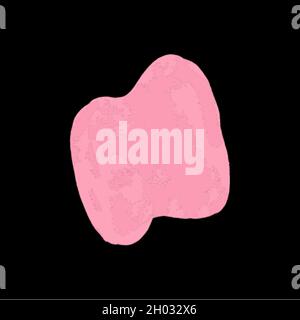 Pink brush stroke isolated on white vector  Stock Vector