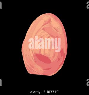 Pink brush stroke isolated on white vector  Stock Vector
