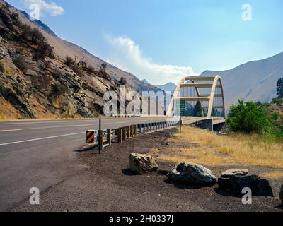 Riggins Time Zone Bridge, Goff Bridge, Highway 95, Salmon River, Idaho