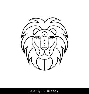 Leo zodiac sign Stock Vector