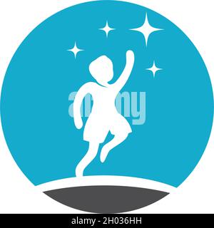 kids logo vector template Stock Vector
