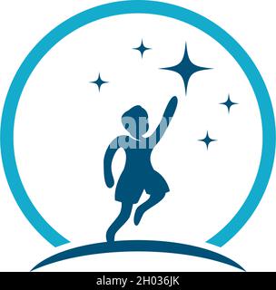 kids logo vector template Stock Vector