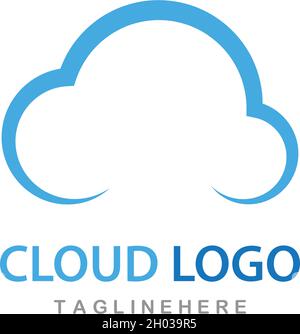 cloud logo vector icon template Stock Vector Image & Art - Alamy