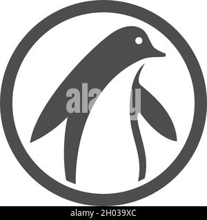 Penguin logo vector template Stock Vector