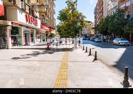 Gaziantep Breathtaking Picturesque Street View on a Blue Sky Day in Summer Stock Photo