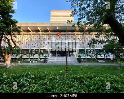 Saigon, Vietnam - Jan 26, 2021. National Library of Saigon, Vietnam. Saigon used to be the capital of the Republic of Vietnam, the largest economic ce Stock Photo