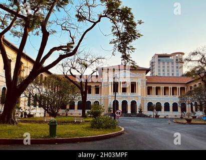 Saigon, Vietnam - Jan 26, 2021. Supreme Court of Saigon, Vietnam. Saigon used to be the capital of the Republic of Vietnam, the largest economic cente Stock Photo