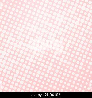 Pop art creative concept colorful dotted comics book magazine cover. Polka dots pink background. Cartoon halftone retro pattern. Abstract template Stock Vector