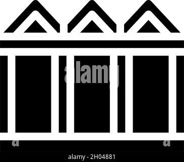 foundation metallic frame glyph icon vector illustration Stock Vector ...